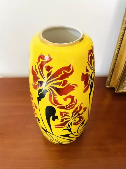 Magnifique Vase Manufacture Impériale Royale De Nimy Période Art Déco 3