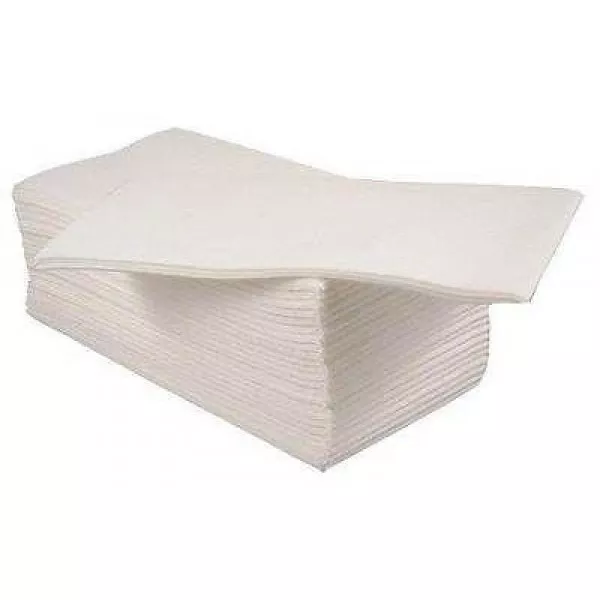 1000 x White 2ply Serviettes Dinner Napkins 40cm 8 Fold Tableware Tissue UK Made