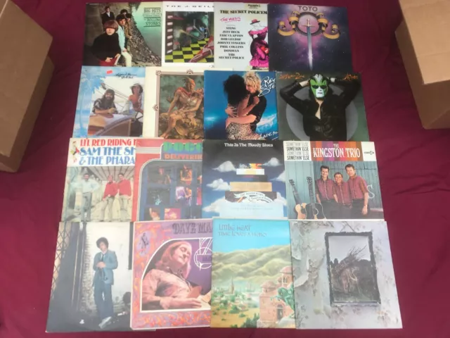 7 Classic Rock Folk Country VG++ Record LOT 60-80s Albums Mixed Vinyl Glam Soft