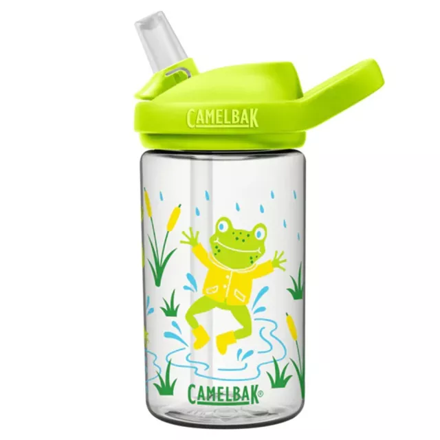 CamelBak Eddy+ NEW Kids 400ml Water Bottle BPA Free - Jumping Frogs