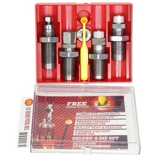 Lee's Reloading 90447 380 ACP Carbide 4-Die Deluxe Set