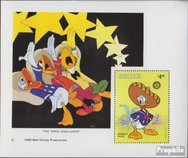 Belize Block88 (kompl.Ausg.) postfrisch 1986 Walt-Disney-Figuren