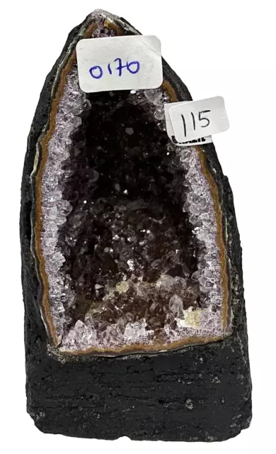 Achatgeode Amethyst  Druse Kristall Edelstein Achat Geode Bergkristall Quarz