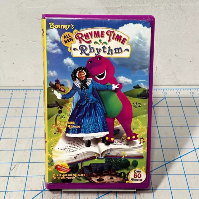 Barney S Rhyme Time Rhythm Vhs 2000 Mother Goose Sing Along Musical Kid Barney S Rhyme Time Rhythm Vhs 2000 Mother Goose Sing Along Musical Kid