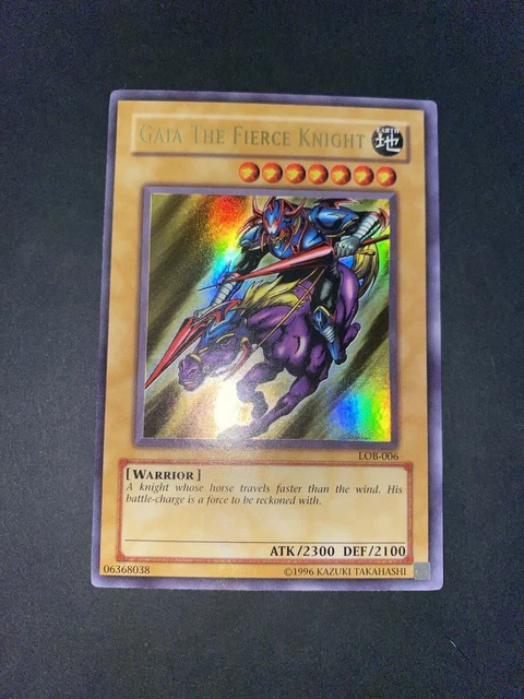 Yu-Gi-Oh! TCG Gaia The Fierce Knight Legend of Blue Eyes LOB-006 N/M ORIGINAL
