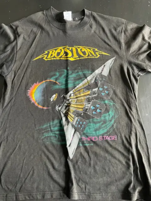 Boston band original vintage Third Stage  shirt 1987 tshirt L