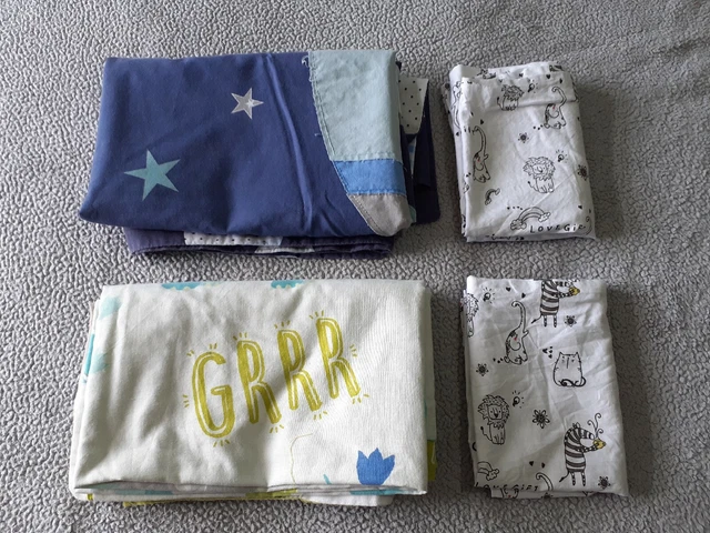 Paquete de ropa de cama para niños pequeños con dinosaurios y temas espaciales funda de edredón funda de almohada Dunelm