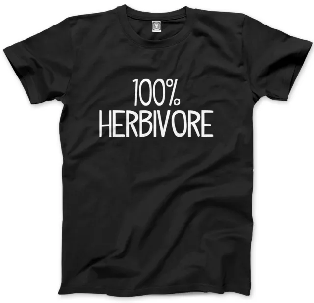 100% Herbivore Plant Based Vegetarian Vegan Mens Unisex T-Shirt