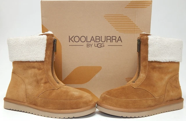 Koolaburra by UGG Lytta Court Sz 11 M EU 42 Femmes Bottes Daim Marron 1122810