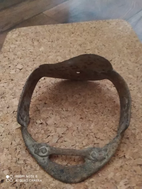 Antique 18th-19th C. Ottoman / Persian Wrought Iron Saddle Stirrup Old Riding