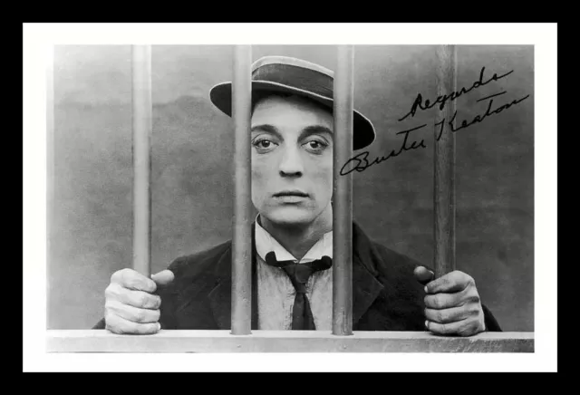 Buster Keaton - The Goat Autograph Signed & Framed Photo