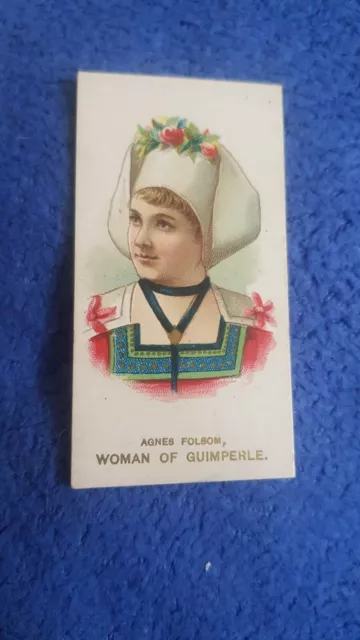 cigarette card - Duke's Actor's and Actresses series 2 (1889) - Agnes Folsom