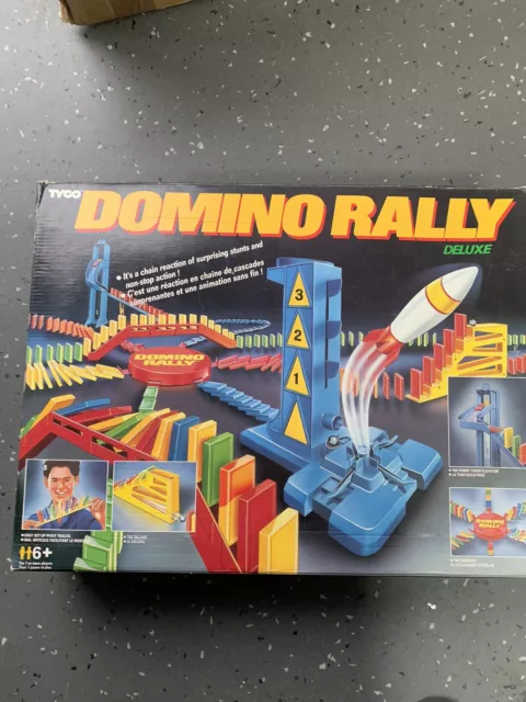 Tyco Domino Rally Deluxe Set Vintage 1989 Boxed. Complete