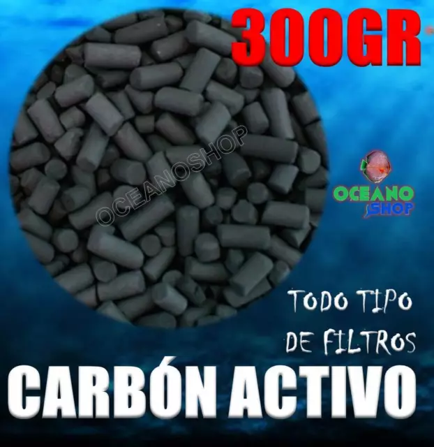 300Gr Carbon Activo Acuario Filtro Mochila Exterior Interior Interno Activado