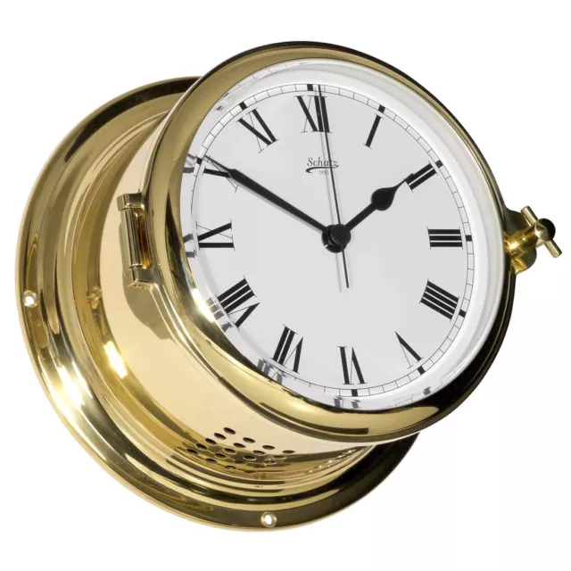Schatz Horloge de Navire Laiton Romain (E) Royal 180mm x 93mm 480C