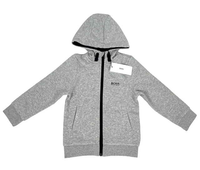Top Hugo Boss bambini più grande grigio/bianco taglia (8 anni)