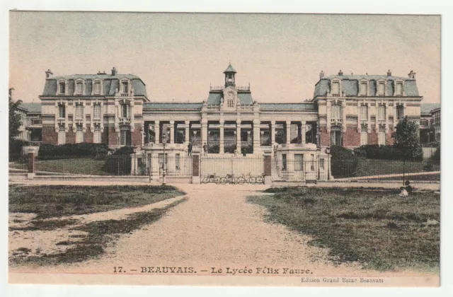 BEAUVAIS - Oise - CPA 60 - le Lycée Félix Faure - vue 5