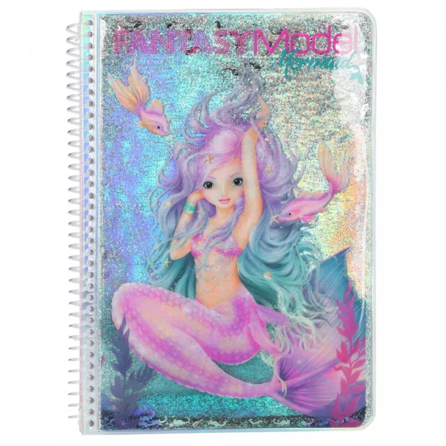 Fantasy Model Malbuch Stickerbuch MERMAID Meerjungfrau TOPModel Depesche 10472