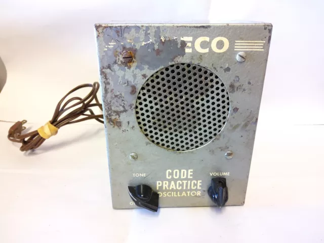 Vintage 1950's Ameco code practice oscillator, powers on