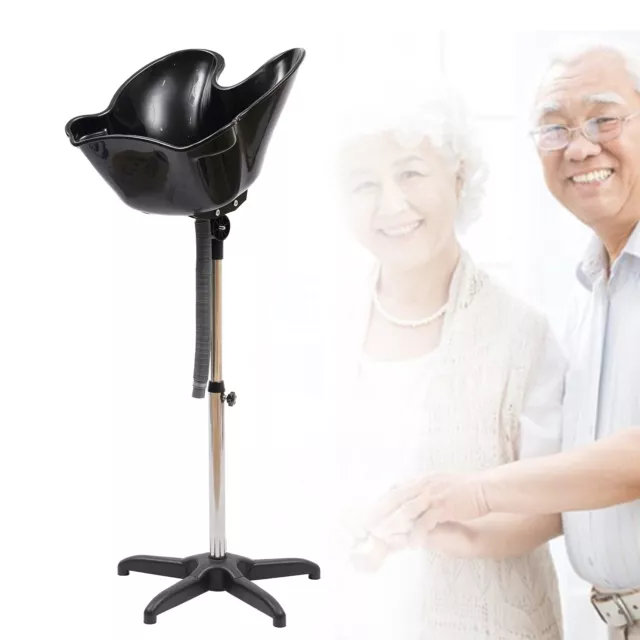 Lavabo trasero lavabo peluquería móvil lavabo de pelo altura ajustable