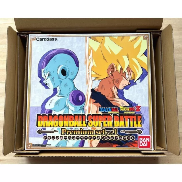 Bandai Dragon Ball Carddass Premium Set Vol.1 Bandai Super Batalla Juego de Cartas NUEVO