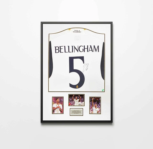 AUTHENTICALLY SIGNED JUDE Bellingham Signed Shirt- Real Madrid £799.00