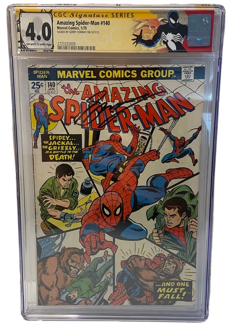The Amazing Spider-Man #140 1St Appearance 🔑 Cgc Ss 4.0 Vg Gerry Conway Sig ✍️