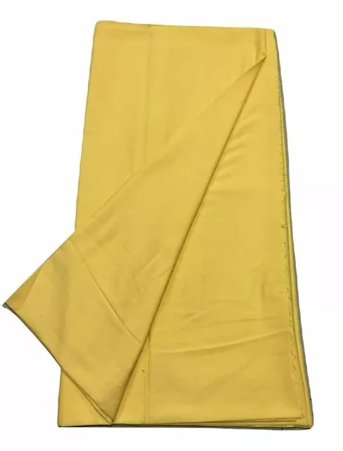 Coton Décousu Tissu Uni Couleur Jaune 4 Mètre Pour Femmes