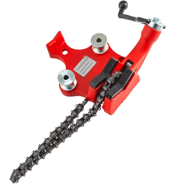 VEVOR Bench Chain Pipe Vise Top Screw Bench Vise 1/8"-5" Capacity Cast Iron