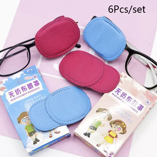 6Pcs Eye Patch Amblyopia Eyeglasses Patches Kid Strabismus Treatment Vision C Sn