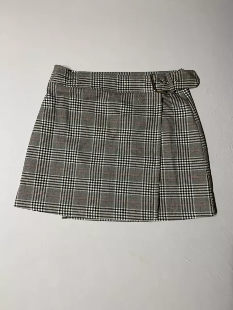 NWT Forever 21 Black Plaid Mini Skirt ~ Small