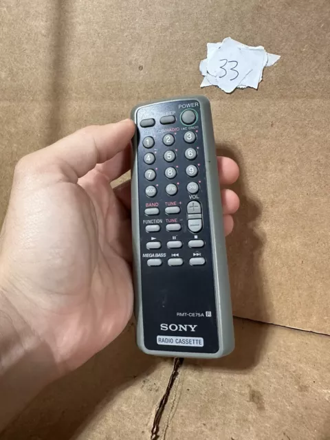 SONY OEM REMOTE RMT-CE75A Original To Sony CFD-E75 CD AM/FM Radio Cassette