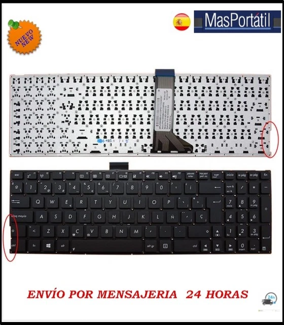 Teclado Español Nuevo Portatil Asus X555 X555L X555La P/N: 9Z.n8Ssw.f0F Sp Tec22