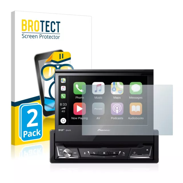 2x Film Protection Ecran pour Pioneer AVH-Z7200DAB Clair Protecteur