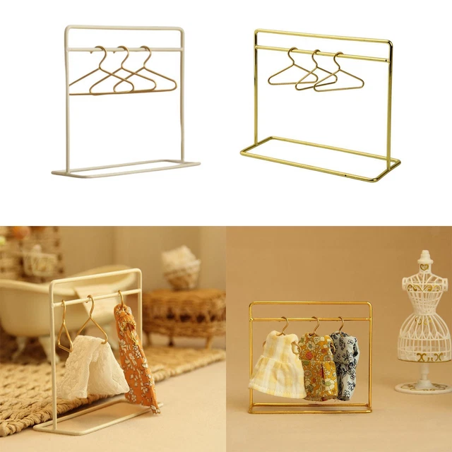 10 Pcs Poupée Cintre Décors De Petits Cintres Vêtements Miniatures