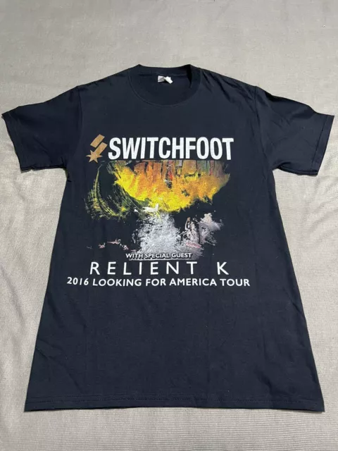 2016 Switchfoot w/Relient K Looking For America Tour Concert T-Shirt Size Small