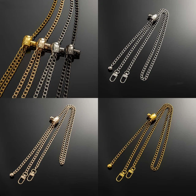 Bolso bandolera de repuesto con mango de cadena ajustable metal 40-200 cm