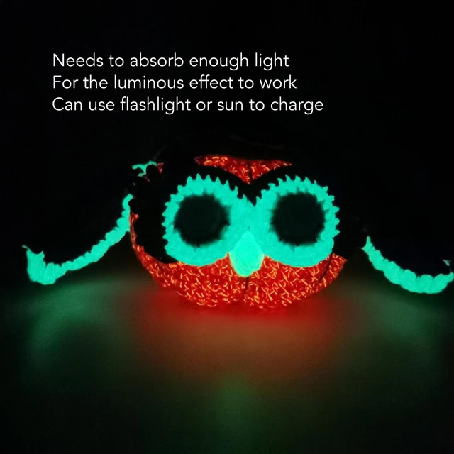 8 Pièces De Fil Phosphorescent Pour Crochet Fil Lumineux Multicolore