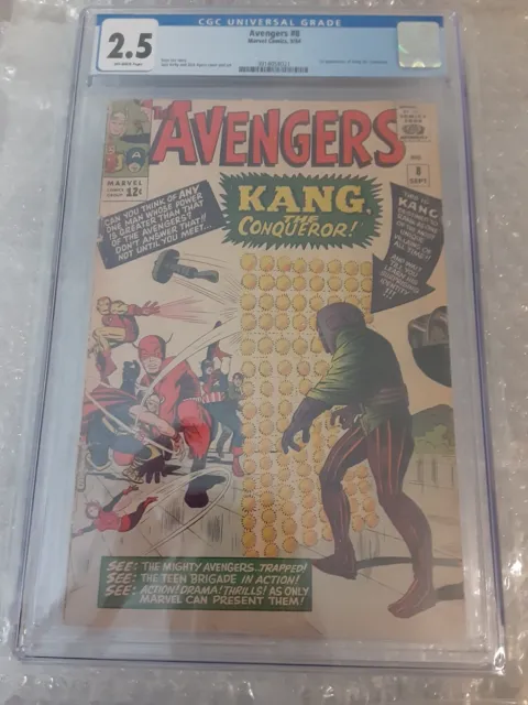 Marvel CGC 2.5 1964 Avengers 8 KANG The Conqueror 1st Appearance MCU Disney+ Key