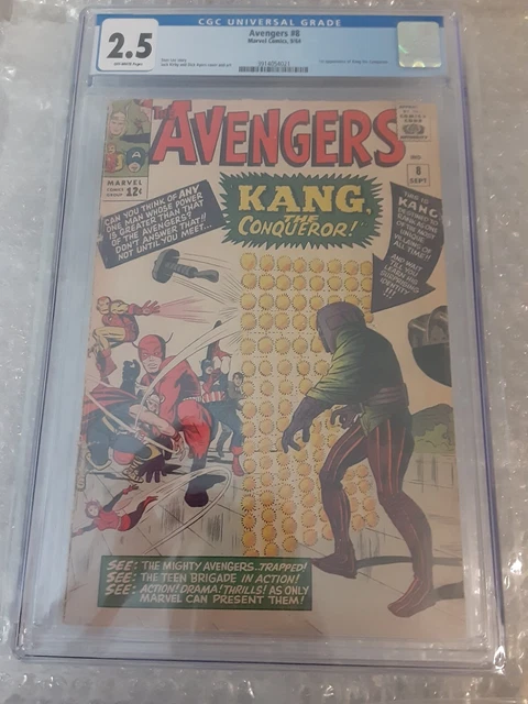 Marvel CGC 2.5 1964 Avengers 8 KANG The Conqueror 1st Appearance MCU Disney+ Key