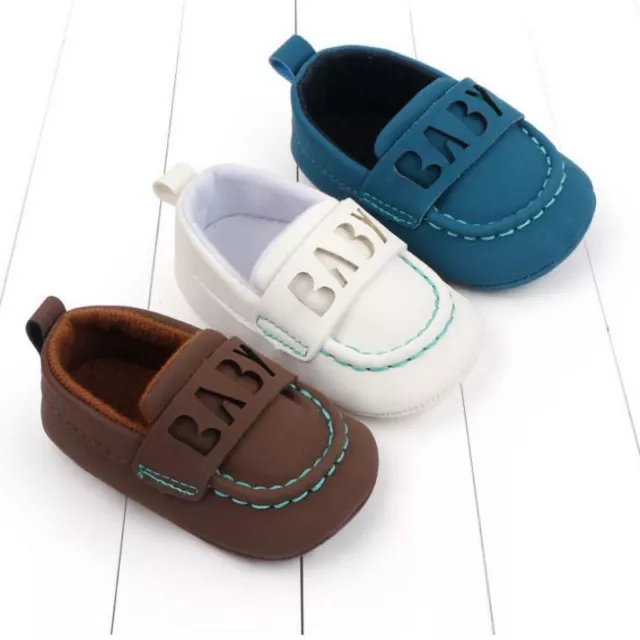 Toddler Boy Baby Infant Newborn Shoes Letter Party Casual Breathable Moccasin