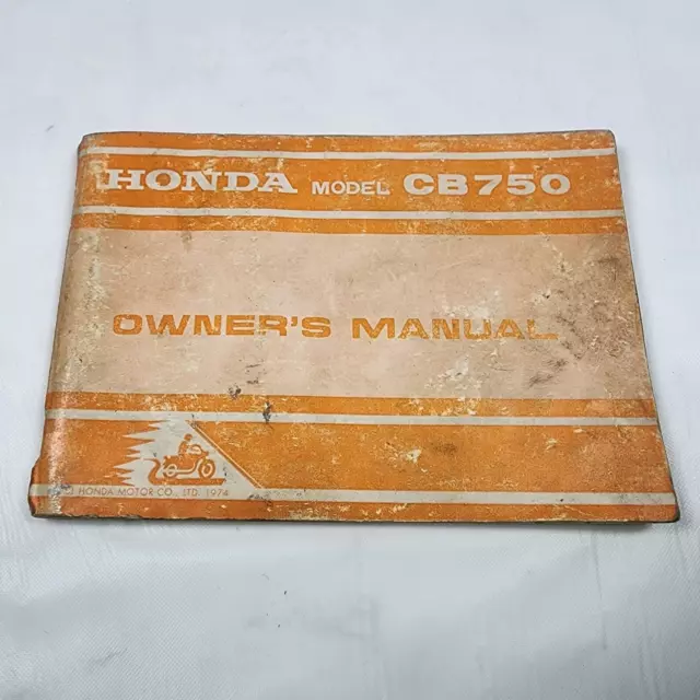 Original 1975 Honda CB750 K5 Owner's Manual Book Hard Copy REAL CB 750 K OEM