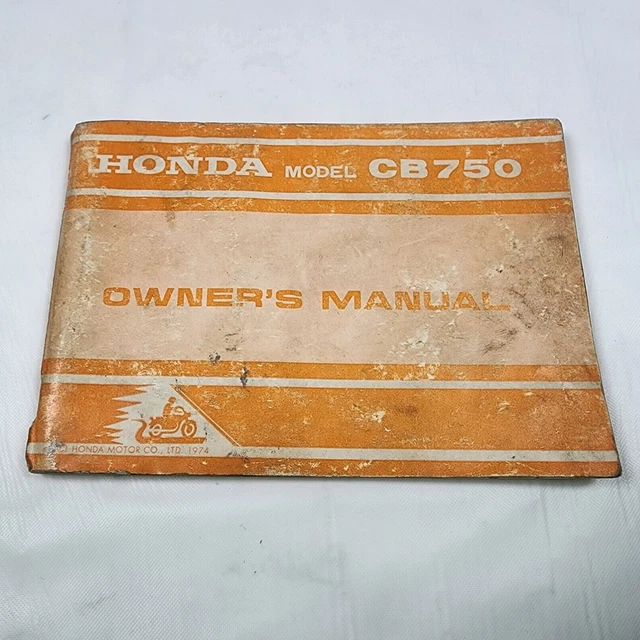 Original 1975 Honda CB750 K5 Owner's Manual Book Hard Copy REAL CB 750 K OEM