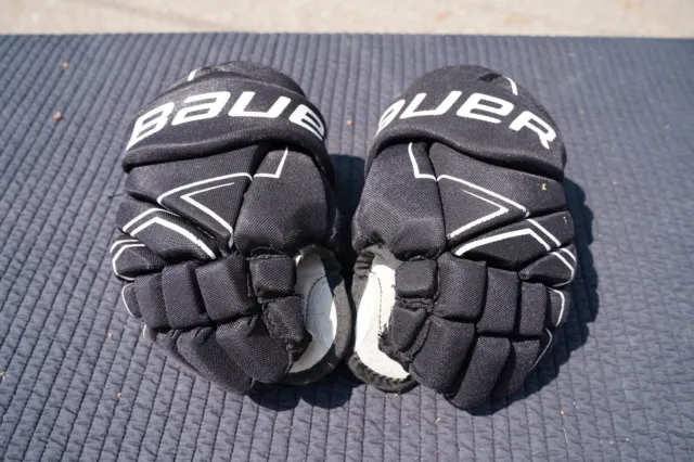 Bauer NSX Hockey Gloves 10-25cm Boys Youth Kids Black