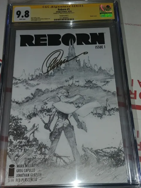 Reborn #1 1:100 Sketch Cover CGC SS 9.8 signed by Capullo - COMING TO NETFLIX