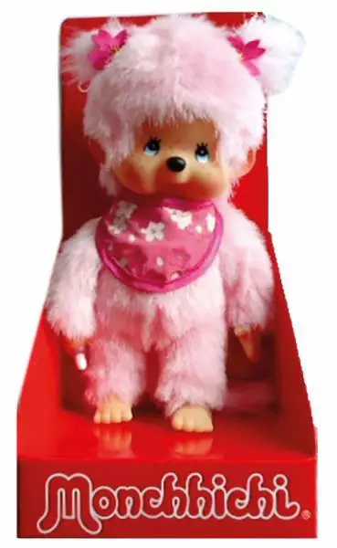 Monchhichi Mädchen Monchhichimädchen Kirschblüte pink rosa Kuscheltier 20 cm neu