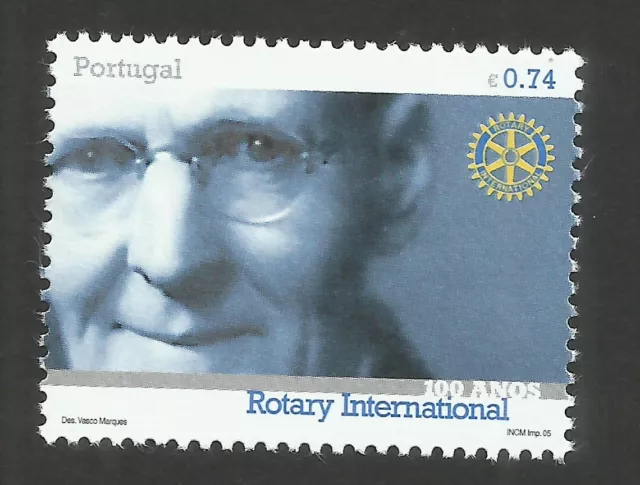 Portugal 2005 - 100 años juego de sellos de Rotary International montado sin montar o nunca montado