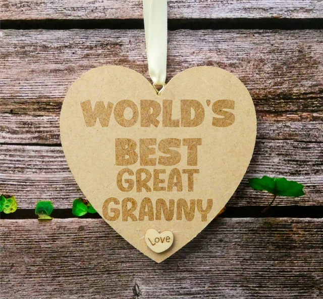 Tolles Oma Geschenkplakette graviertes Herz der Welt süßstes personalisiertes Geschenk
