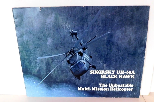 Sokprsky SIKORSKY UH-60A BLACK Hawk 1982 Brochure £18.18 - PicClick UK