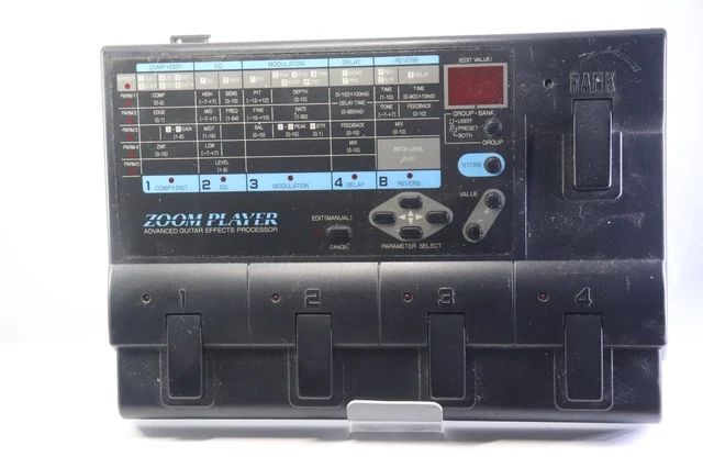 Zoom Advanced Guitar Effects Processor ZOOM Player Made in Japan Great Condition